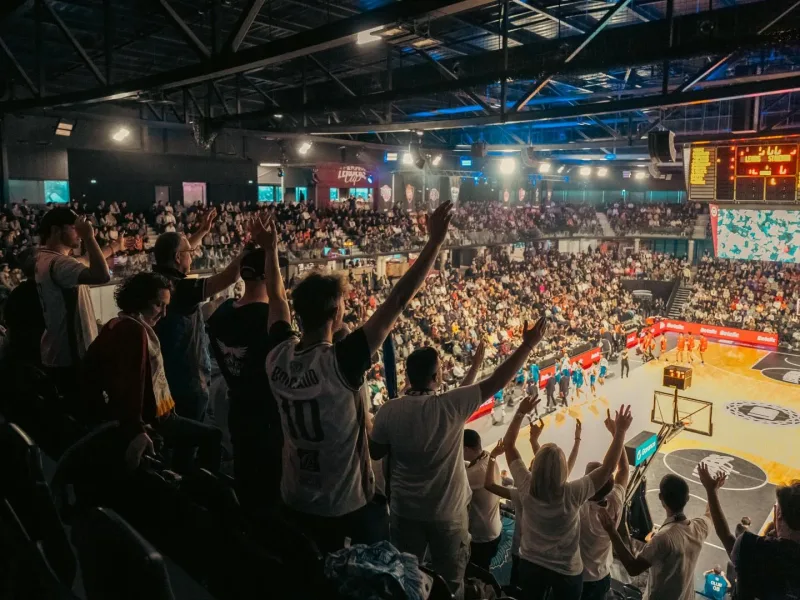 Moment d’événement filmé pour la vidéo UNSB Kop Basket