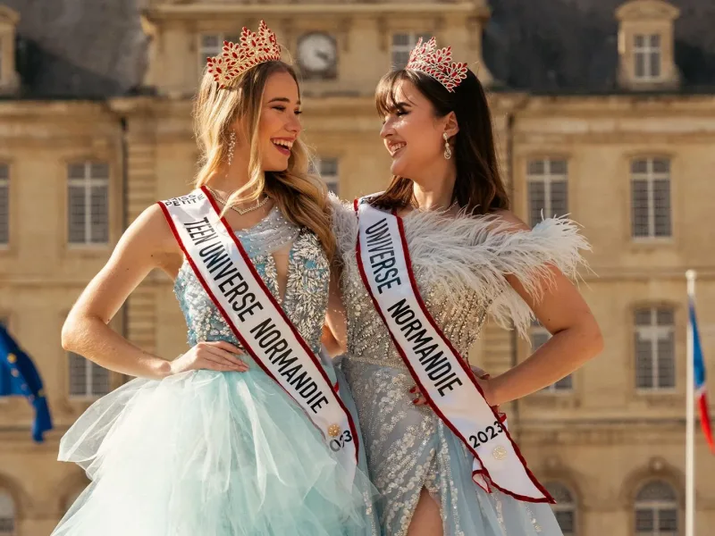 Scène professionnelle filmée pour la vidéo Miss Petite Universe Normandie